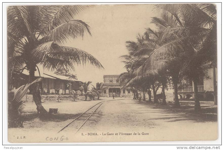 CPA BOMA - LA GARE ET L'AVENUE DE LA GARE - Brazzaville