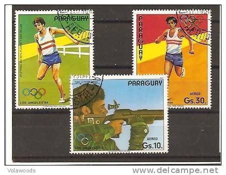 Paraguay - Serie Completa Usata: Giochi Olimpici Di Los Angeles 1984 - Ete 1984: Los Angeles