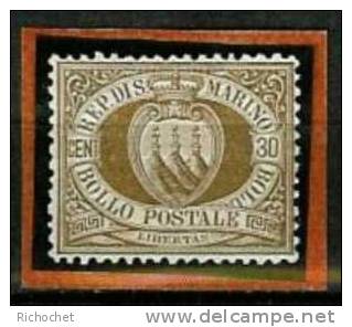 Saint-Marin N° 6 * - Unused Stamps