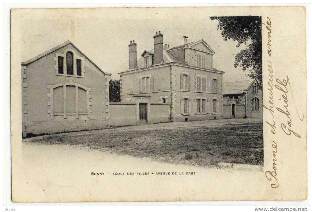 BONNY SUR LOIRE. - Ecole De Filles - Avenue De La Gare - Sonstige & Ohne Zuordnung