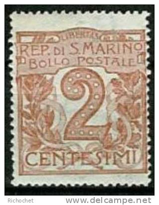 Saint-Marin N° 68 * - Unused Stamps