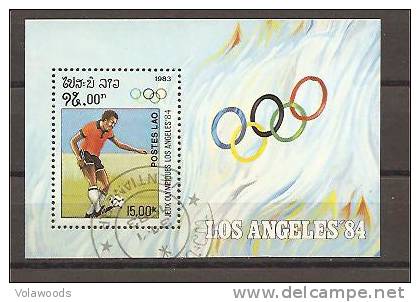 Laos - Foglietto Usato: Giochi Olimpici Di Los Angeles 1984 - 1983 - Summer 1984: Los Angeles