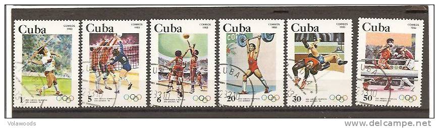 Cuba - Serie Completa Usata: Giochi Olimpici Di Los Angeles 1984 - Verano 1984: Los Angeles