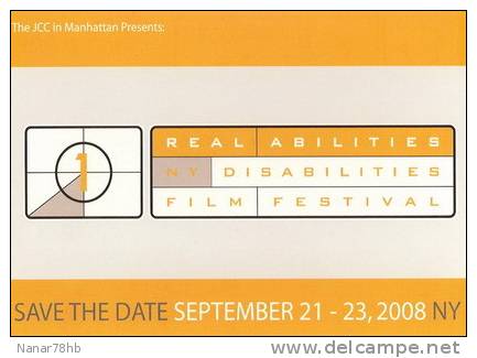 New York (usa) 1st Disabilties Film Festival 2008 - Plakate Auf Karten