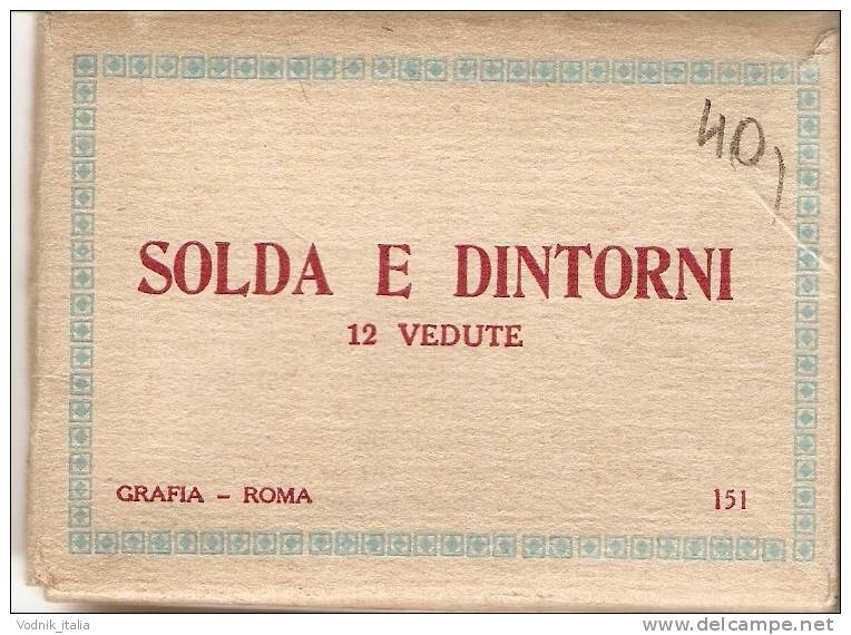 SOLDA E DINTORNI 12 Vedute - Grafia Roma Souvenir - Obj. 'Herinnering Van'