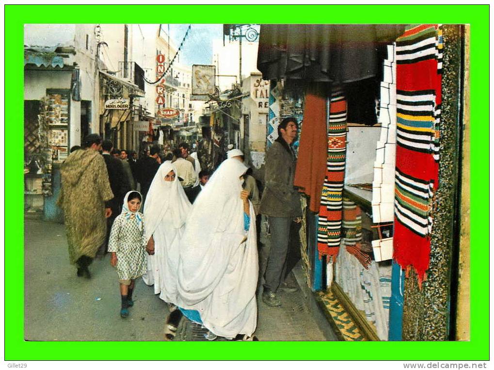 TANGER , MAROC - LOT No 008 - 5 CARTES - RUE DES SIAGHINS - CAMELLOS - VUE VILLE - VUE DU PORT - PORTE EN ARC - - Tanger