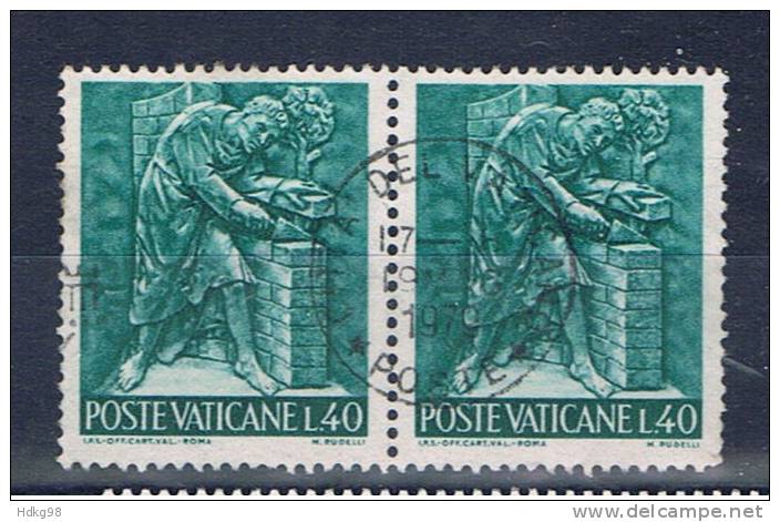 V+ Vatikan 1966 Mi 495 (Paar) - Used Stamps