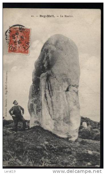 DOLMEN    29..BEG MEIL   LE MENHIR.....  ECRITE.....‹(•¿•)› - Dolmen & Menhirs