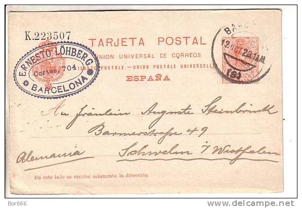 GOOD OLD SPAIN POSTCARD - Spain To Germany 1920 - 1850-1931