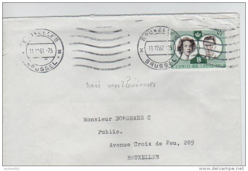 TP 1169 S/L.imprimée 2 Obl.à Pont Dates Différentes 11.12.61&11.12.62 V.E/V  3552 - Cartas & Documentos