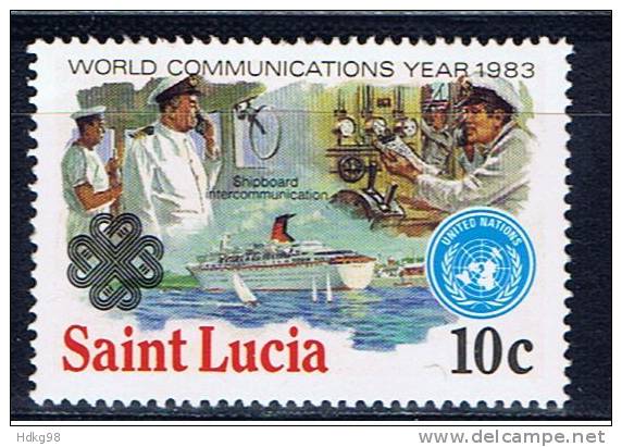 WL+ St. Lucia 1983 Mi 602 Mnh - St.Lucia (1979-...)