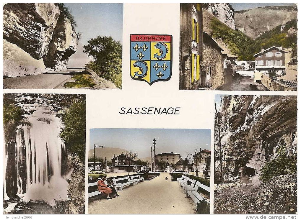 Sassenage ( Isere) Multi Vue En 1961 - Sassenage