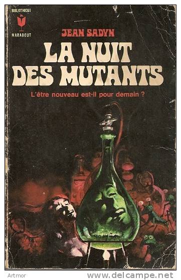 MARABOUT   347 - REDD? 1970-  J SADYN -  LA NUIT DES MUTANTS - Fantásticos
