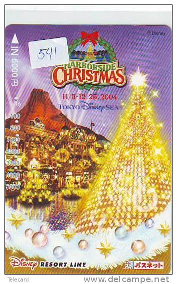 Carte Prépayée Japon * DISNEY (541)  Japan Prepaid Card  * CHRISTMAS * JAPAN PHONECARD * TELEFONKARTE - Disney