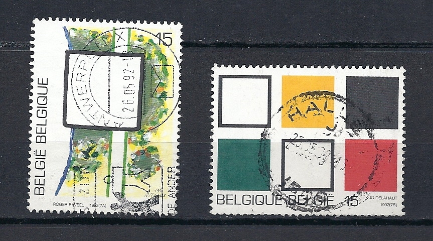 Y  &  T  2452 2453   Cob  Idem    Belgique  (tableau) - Covers & Documents