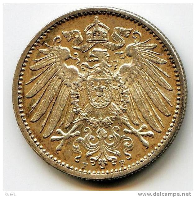 1 Mark Argent "ALLEMAGNE"  1910 SPL/XF+ - 1 Mark