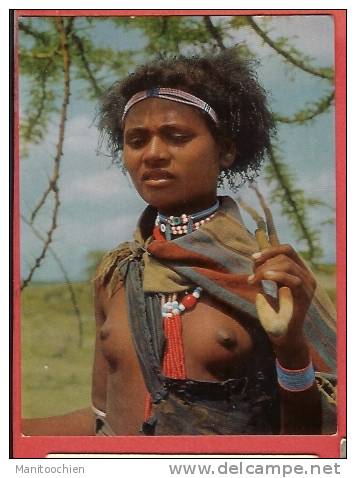 ETHIOPIE JEUNE FILLE  SEINS NUS - Ethiopia