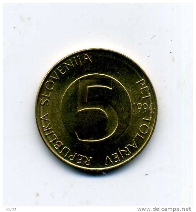 - MONNAIE SLOVENIE . 5 P. 1994 - Slovenië