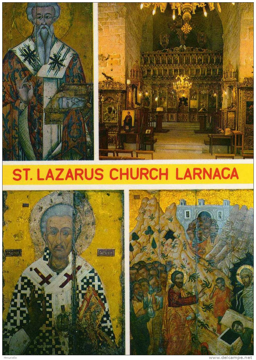 CHYPRE-CYPRUS ST LAZARUS CHURCH LARNACA  Des Vieux Icons Et L'intérieur De L'Eglise De Saint Lazarus-MB - Cyprus