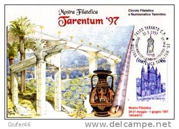 CARTOLINA -  Ufficiale TARENTUM '97 - Cartes-Maximum (CM)