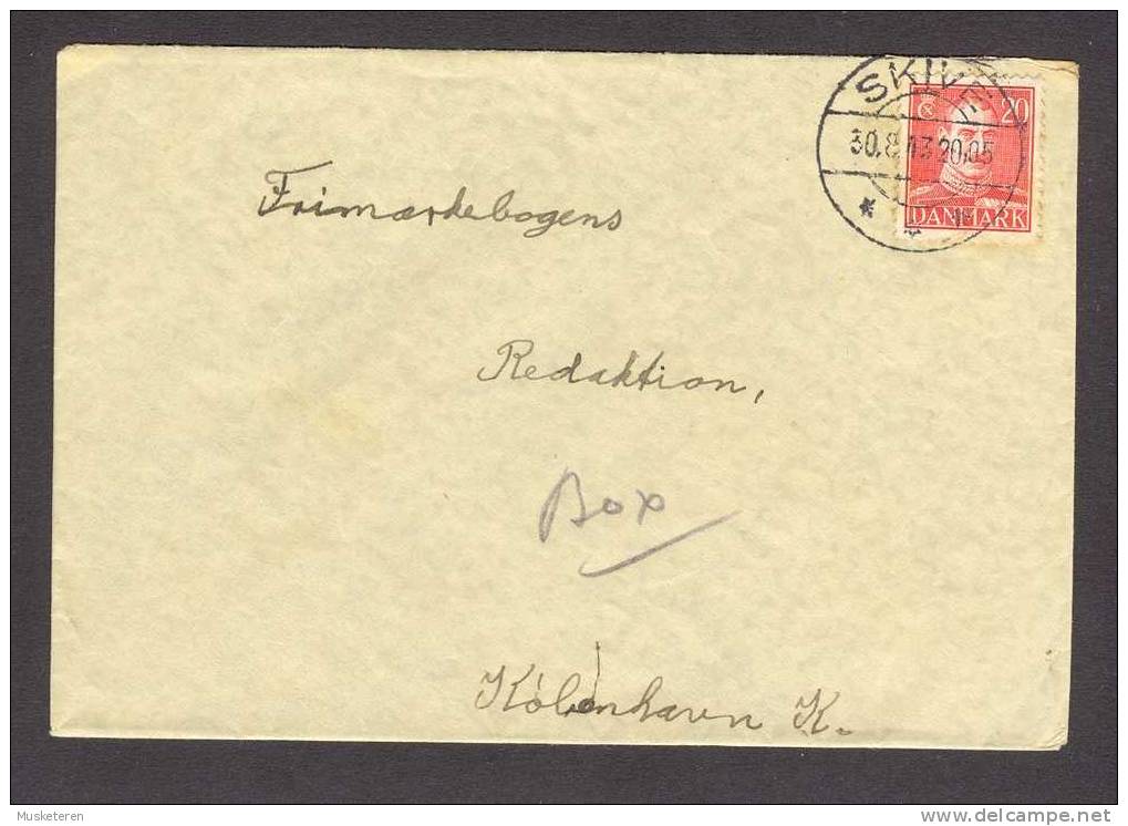 Denmark Brotype SKIVE 1943 Cover Brief København King Christian X - Covers & Documents