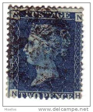 1858-59 Nº 27 Azul 2p. Plancha 14 Obl.  HNNH - Used Stamps