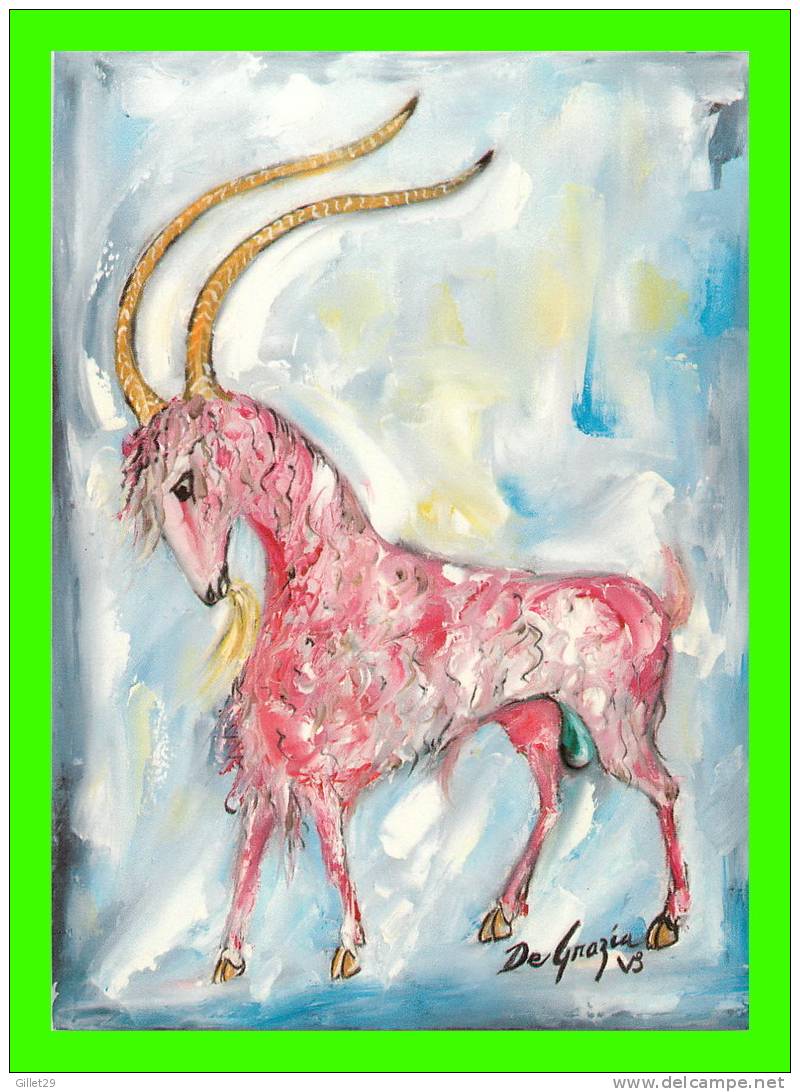 ASTROLOGIE - CAPRICORN - CAPRICORNE - DE GRAZIA PAINTS - SIGNE DU ZODIAQUE - - Astrologie