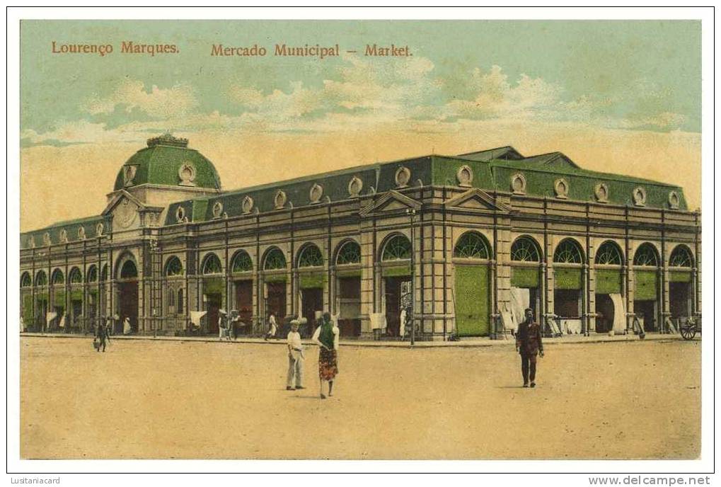 ÁFRICA - MOÇAMBIQUE - LOURENÇO MARQUES - FEIRAS E MERCADOS - Mercado  Municipal Carte Postale - Mozambique