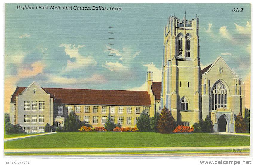 DALLAS - TEXAS - USA - HIGHLAND PARK - METHODIST CHURCH - 1951 - Dallas