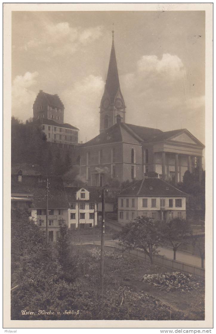 Uster : Kirche U.schloss - Obl.30.12.1940 - Uster