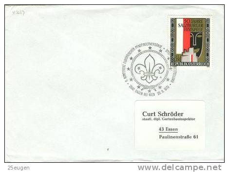 AUSTRIA 1970 SCOUTING  POSTMARK - Covers & Documents