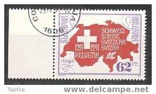 BULGARIA \ BULGARIE - 1991 - 700an. De La Confederation Helvetique - 1v Obl. - Usati