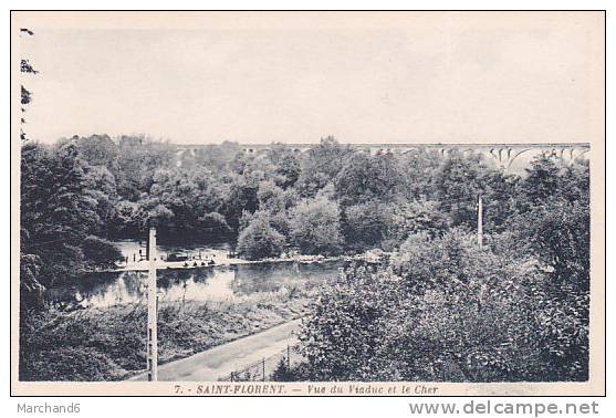 CHER.SAINT FLORENT.VUE DU VIADUC ET LE CHER - Saint-Florent-sur-Cher