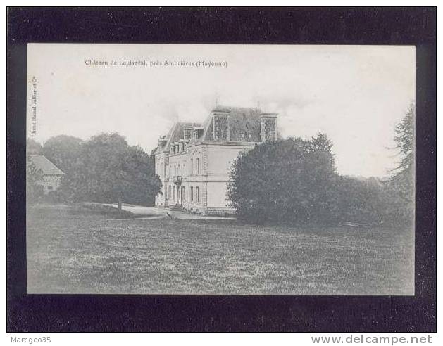 Chateau De Louiseval Près Ambrières édit.hamel Jallier - Ambrieres Les Vallees