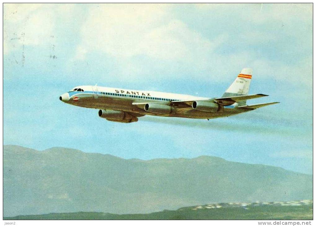 Cpm Convair Cv 990 A Coronado( Spantax) - 1946-....: Moderne