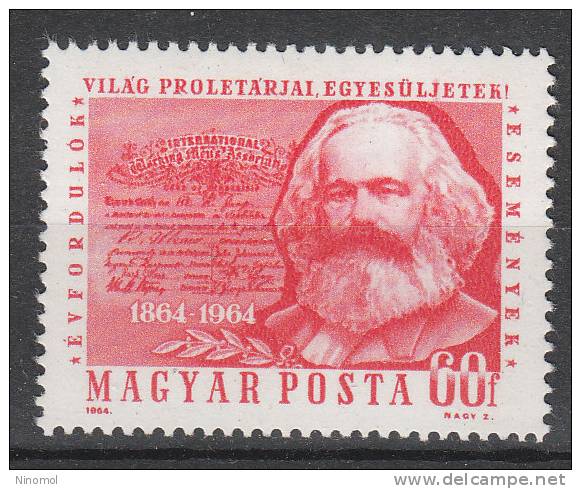 Ungheria  -  1958.  Karl Marx.  Filosofo Tedesco. German Philosopher· MNH - Karl Marx