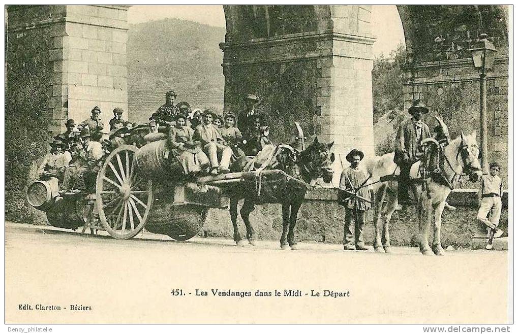 34 / BEZIERS / LES VENDANGES DANS LE MIDI / LE DEPART - Beziers