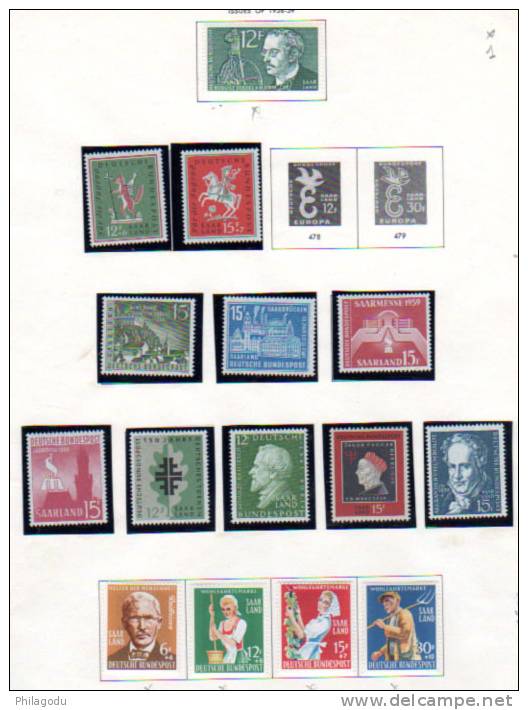 1958/1959**/* Diesel, Jeunesse, Foire, Hermann Schulze, Europa, Entre 414 / 430 Xx Et X - Ongebruikt