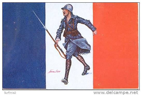 LES DRAPEAUX ALLIES By XAVIER SAGER - WELLCOME ADVERT **REDUCED** - Sager, Xavier