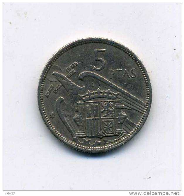 - MONNAIE ESPAGNE 1949.... 5 P. 1957 - 5 Pesetas