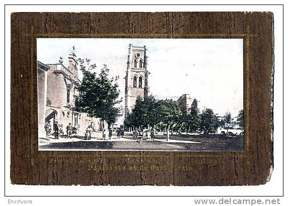 Cpa PONT SAINT ESPRIT Place St Pierre Eglise Des Penitents Cathedrale - Ph Chanut Impr Nadal - - Pont-Saint-Esprit