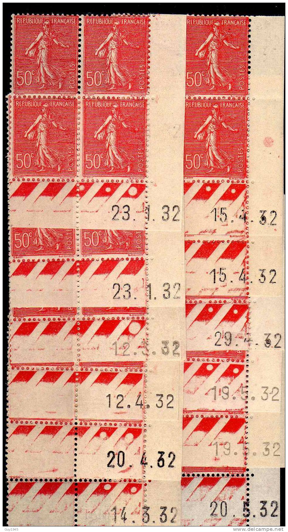 FRANCE : TP N° 199 ** - 1903-60 Sower - Ligned