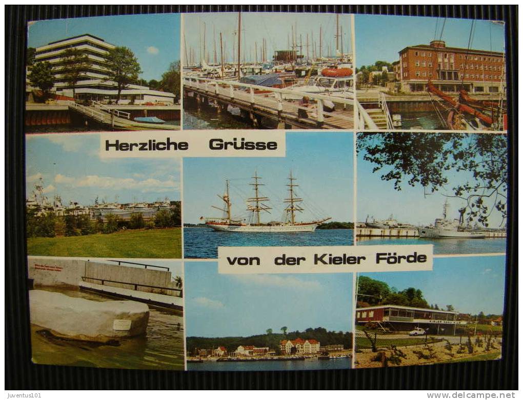 CPSM ALLEMAGNE-Herzliche Grüsse Von Der Kieler Förde-Landeshauptstadt Kiel - Kiel