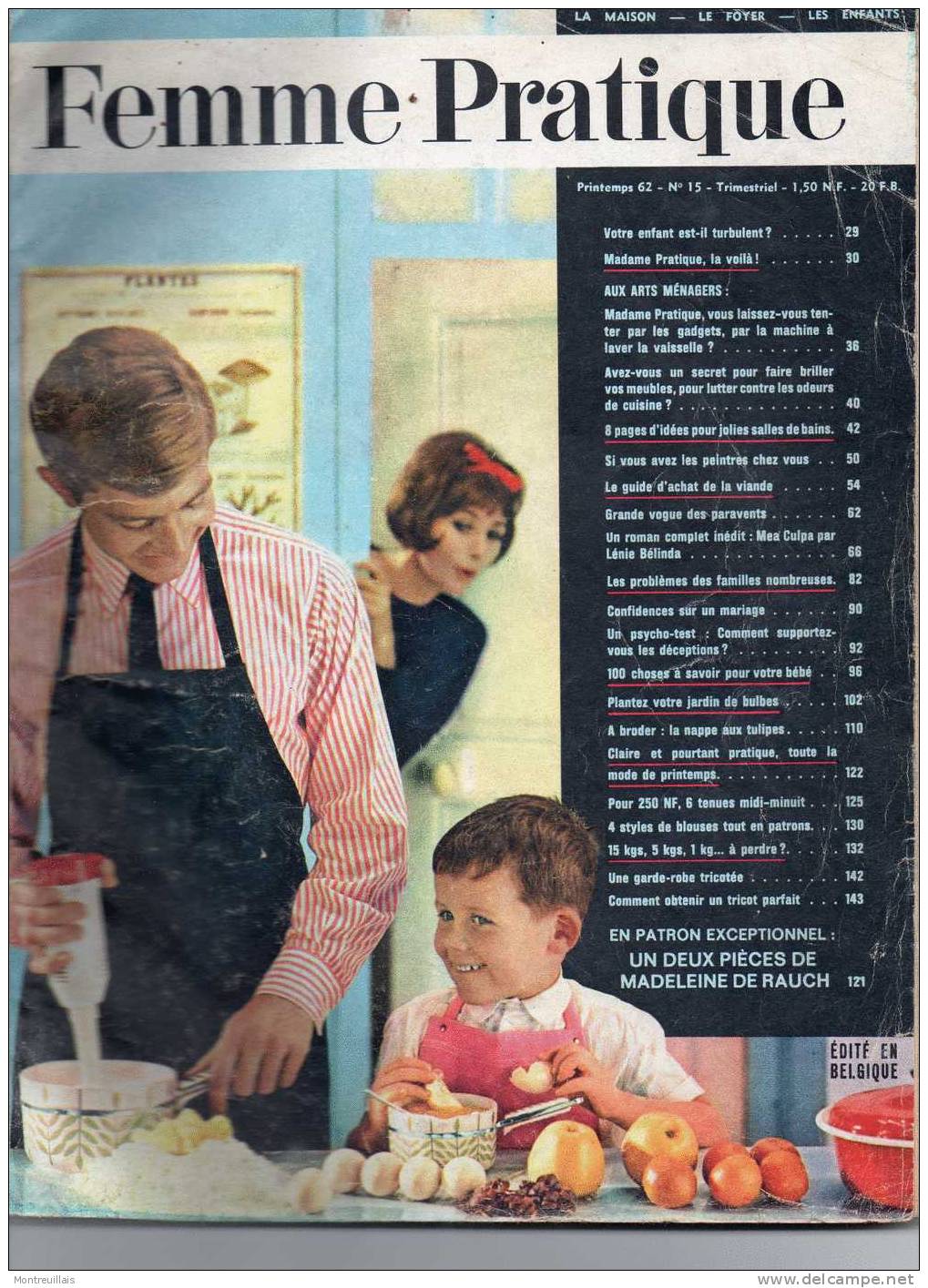 Femme Pratique, Maison, Foyer, Enfants, N° 15 De 1962, 197 Pages - Innendekoration