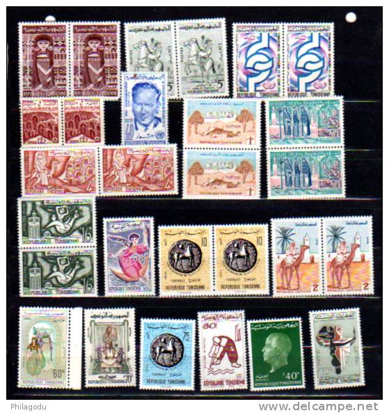 Tunisie Dépareillés ** , Entre 409 Et 495 Neuf Sans Charnière, Cote 22 € - Tunisie (1956-...)
