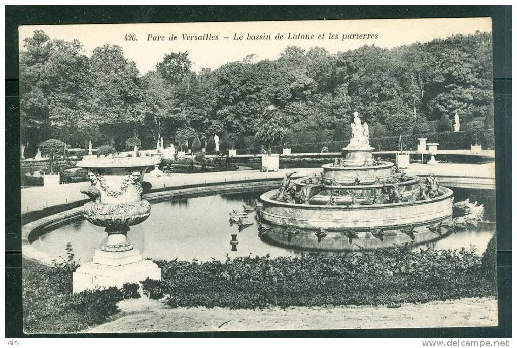 Parc De Versailles - Le Bassin De Latone Et Les Parterres   - Qh112 - Versailles (Château)