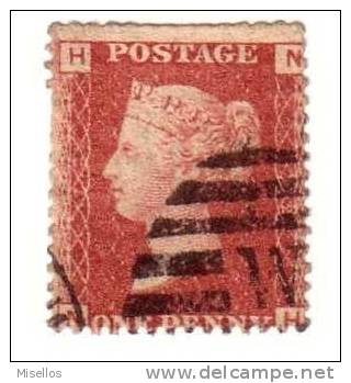 1858-64 Nº 26 Rojo 1p Plancha 72   HNNH  . Dientes Parte Suo. Muy Justos. - Used Stamps