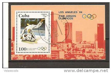 Cuba - Foglietto Usato: Olimpiadi Di Los Angeles 1984 - Ete 1984: Los Angeles