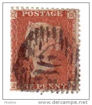 1855-58 Nº 12 Red  1p.   JK   .ver Margen Izquierdo.   . - Usados