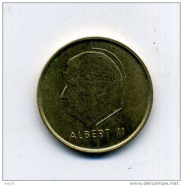 - MONNAIE  BELGIQUE 1993... . 5 F. 1998 - 5 Francs